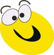 oval yellow smiley
