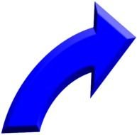 Arrow Blue Curved Four Phase Cycle Top Right