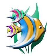 Clip Art Community Purple Fish Thick Rainbow