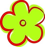 Clipart of bright Flower