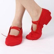 female feet in red Dancing Shoes