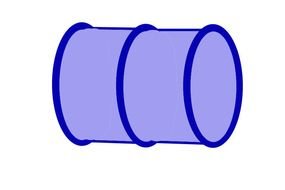 blue mechanical tank