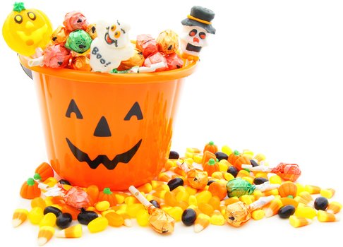 sweets for a halloween as a picture for a clipart