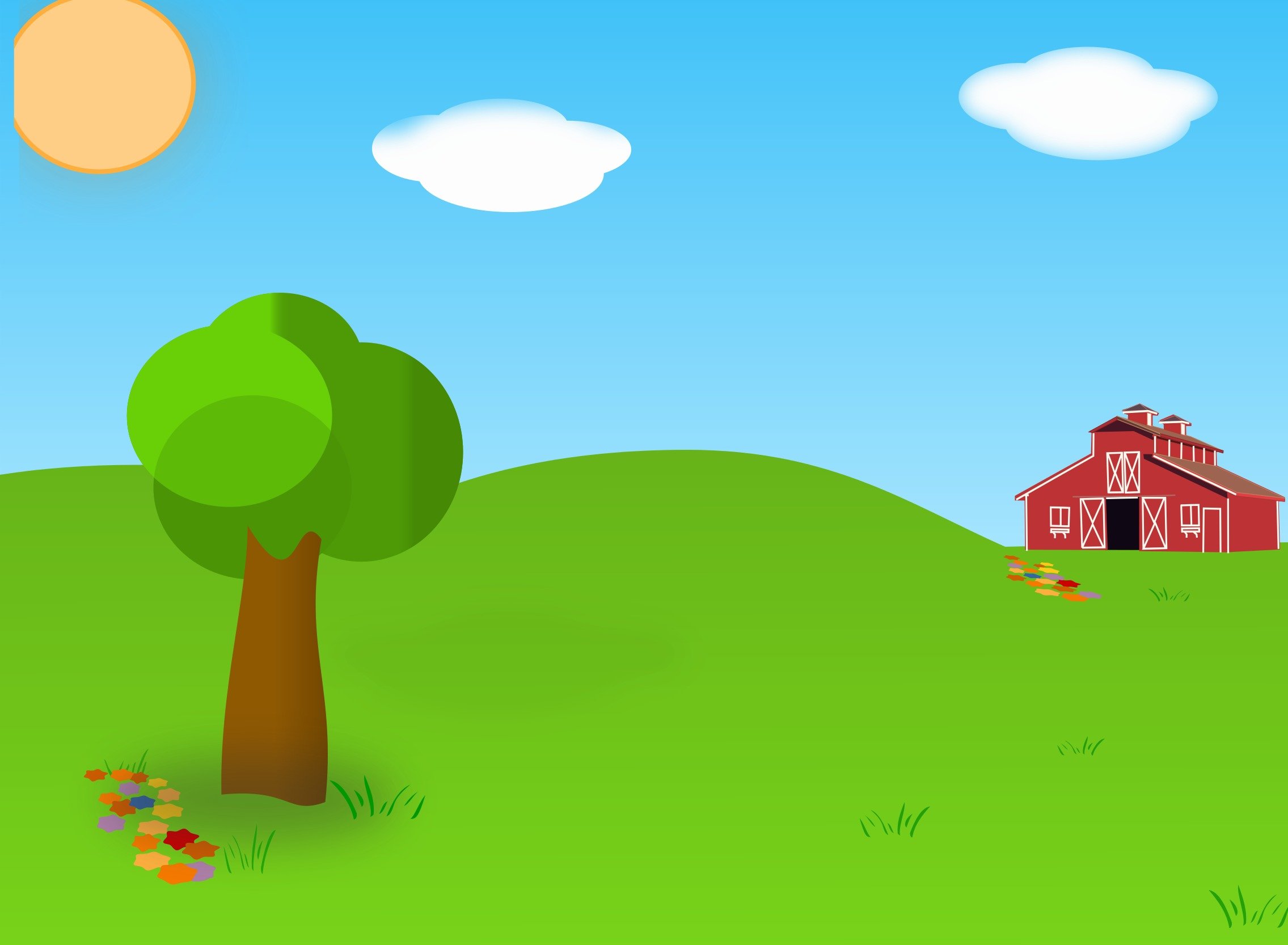 Farm Background drawing