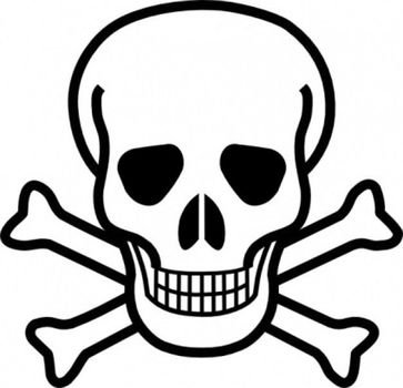 Scal Svg Scull & Cross Bones Pirate Silhouette Pinterest