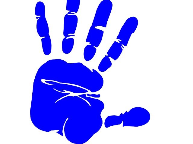 Hand Print In A Circle Panda Free Images N2
