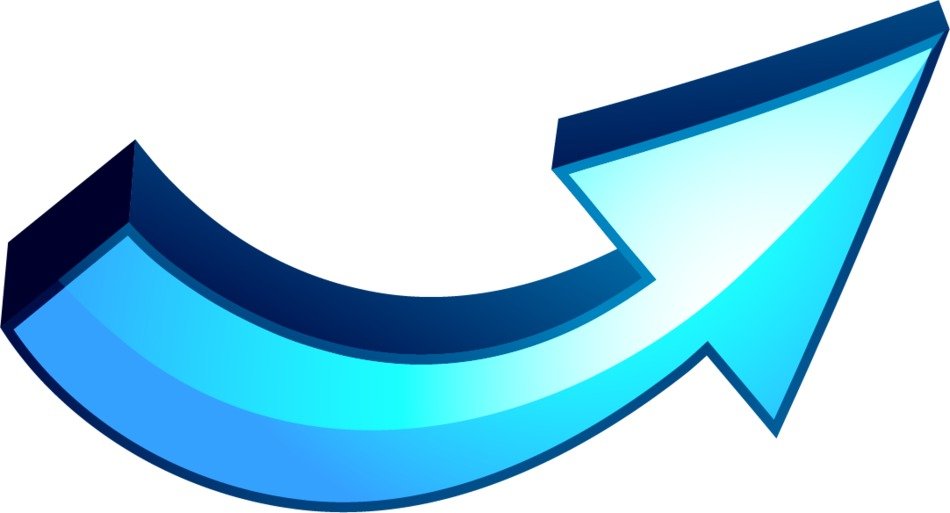 clipart of the blue arrow