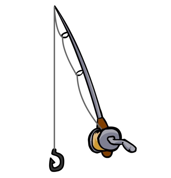crochet fishing rod
