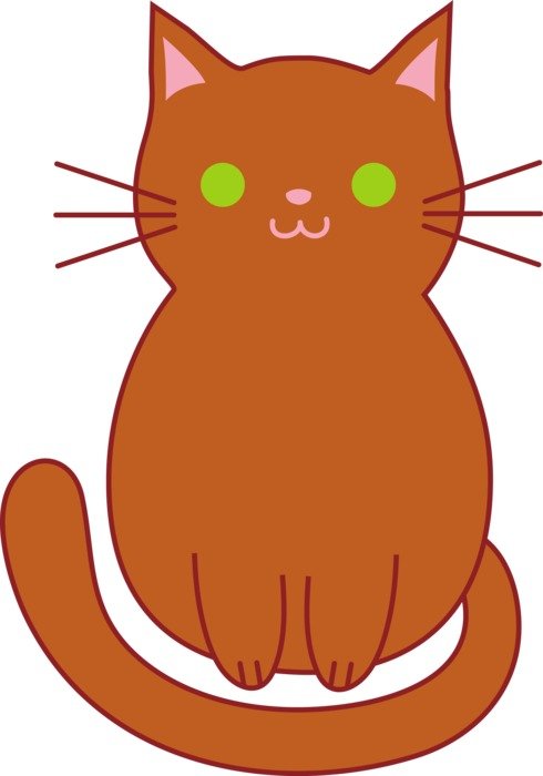 painted orange cat with green eyes