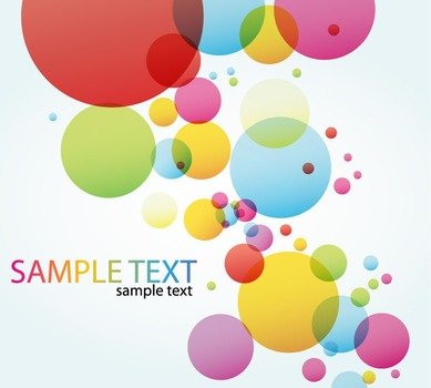Name Colorful Circle Vector Background