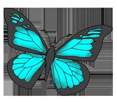 Blue Butterfly Panda Free Images