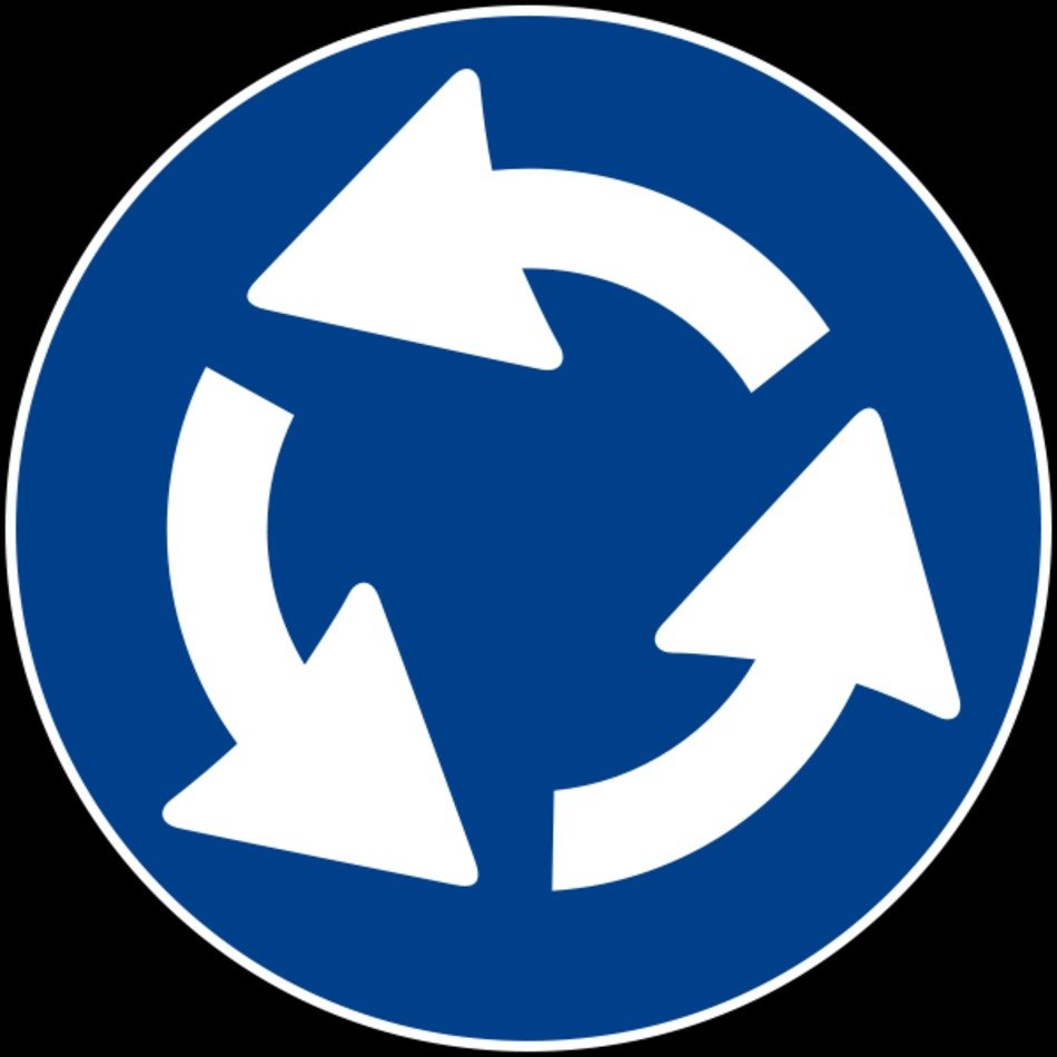 Description Italian Traffic Signs Rotatoriasvg