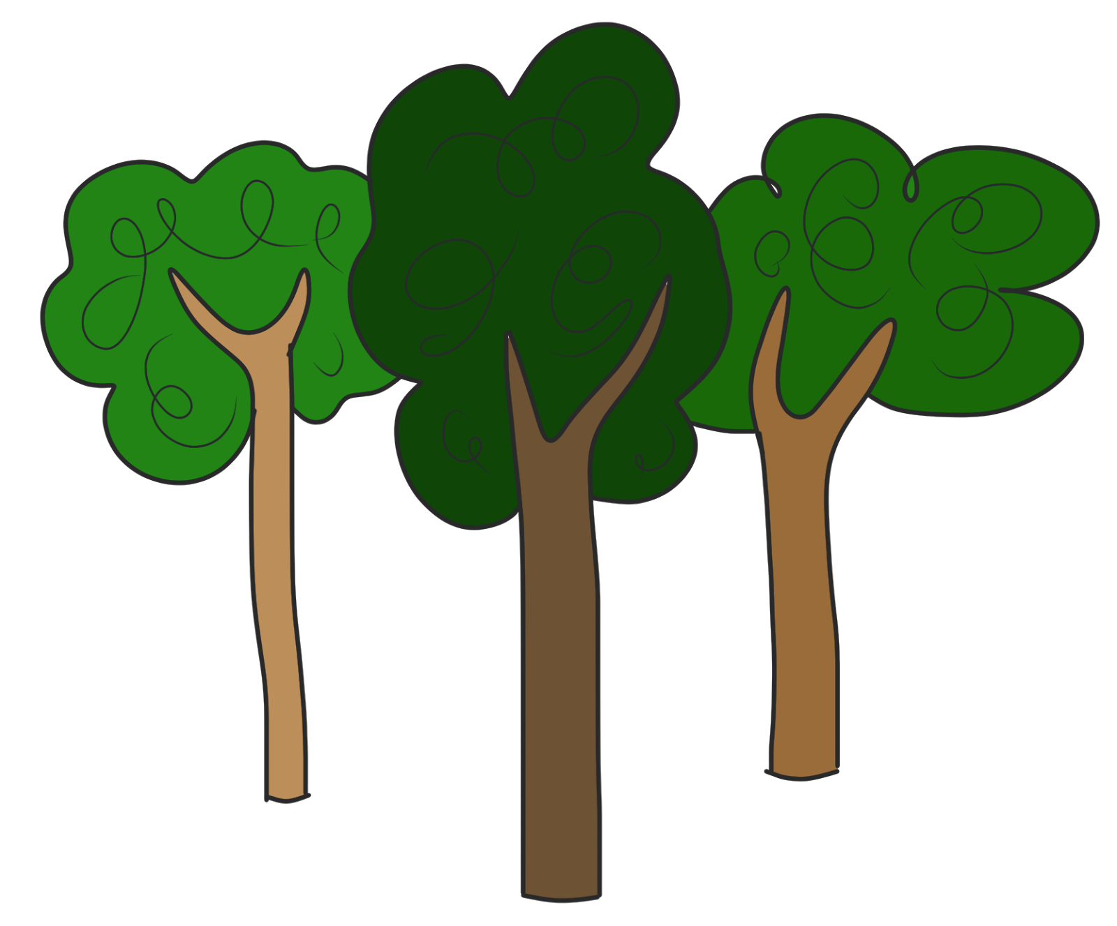 drawing-of-trees-with-green-leaves-free-image-download