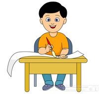 Download Boy Painting With Brush On Big Paper