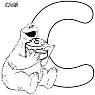 Cookie Monster Coloring Pages N2