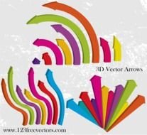 3d Vector Arrows 123freevectors