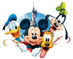 Mickey Donald Goofy & Pluto Bustin Out clipart
