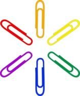 Rainbow Paper Clip drawing