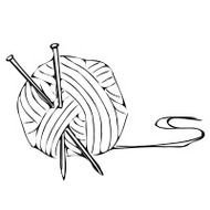 Knitting Ball Svg Vector Sfree