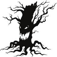 Free Halloween 2014 Black And White Scary Tree Pictures