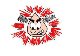 illustration of an angry boy