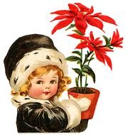 Retro Christmas drawing clipart