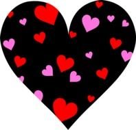 Cute Patterned Valentines Day Heart drawing