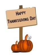 Clipart of Haapy Thanksgiving Day