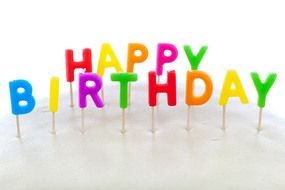 Happy Birthday candles clipart