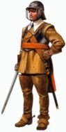 army officer on a white background
