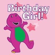 Barney Birthday Pictures Girl Pink T Shirt