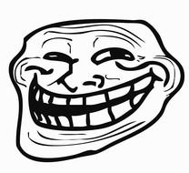 scary smiling face