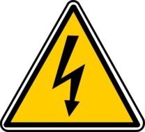 Warning Electricity At Clkercom Vector Online