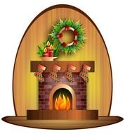Christmas Fireplace N2