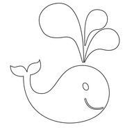 Clipart of the cute whale