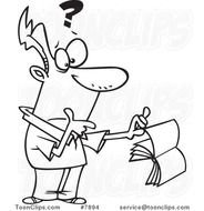 Cartoon Guy Confused