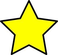 Yellow Star Vector clipart