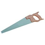 saw with a red handle on a white background