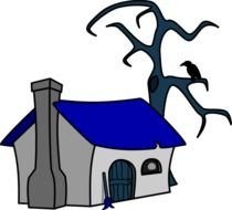 كوخ ساحره كرتون صورة N2