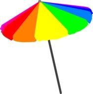 Beach Umbrella Primary At Clkercom Vector Online clipart