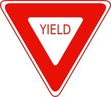 Free Vector Yield Sign Clip Art 109566 Hightpng