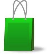 Green Shopping Bag At Clkercom Vector Online