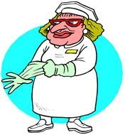 Clipart of the military nurse