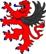 Ulle Winged Lion At Clkercom Vector Online