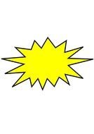 yellow figure as a graphic image