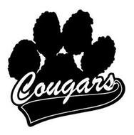cougars paw logo darwing