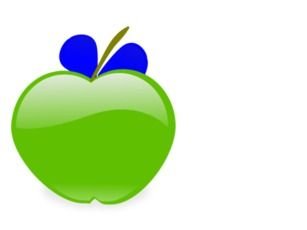 green Apple Vector drawing