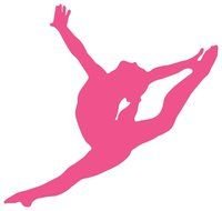 Gymnastics Silhouette drawing
