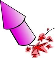 العاب ناريه صاروخ احتفال كرتون صورة