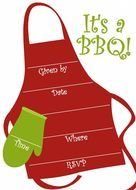 Invitation to Bbq Party, drawing